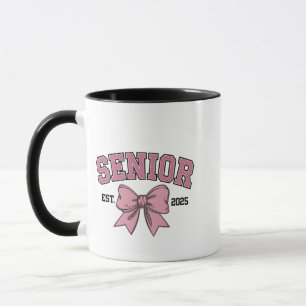 Senior 2025 Coquette Class of 2025 Pink Bows Mug