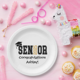 Senior 2025 - Customise Name Paper Plate