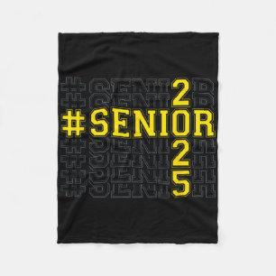 #senior 2025 -gold Grads Senior Cl Of 2025 Senior Fleece Blanket
