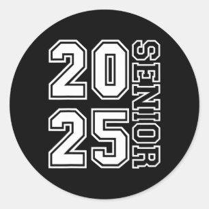 Senior 2025 Graduation 2025 Cl Senior 2025 Grad 12 Classic Round Sticker