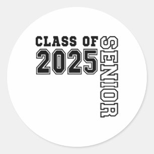 Senior 2025 Graduation 2025 Cl Senior 2025 Grad 5 Classic Round Sticker