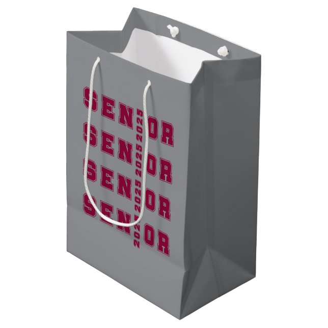 Senior 2025 medium gift bag (Front Angled)