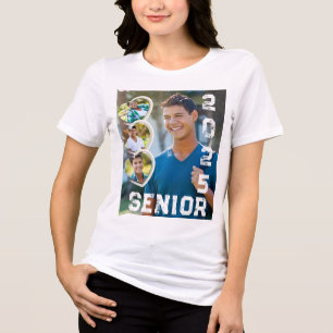 Senior 2025 Photo Hearts Tri-Blend Shirt