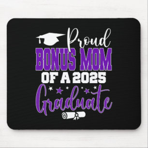 Senior 2025 Proud Bonus-mum Of A Cl Of 2025 Gradua Mouse Mat