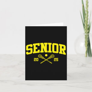 Senior 2025 Vintage Sports Cl Of 2025 Lacrosse Pla Card