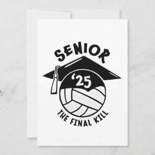 Senior 2025 Volleyball Graduation  Holiday Card