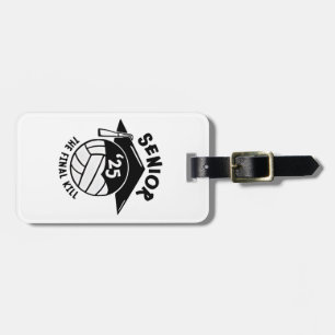 Senior 2025 Volleyball Graduation  Luggage Tag