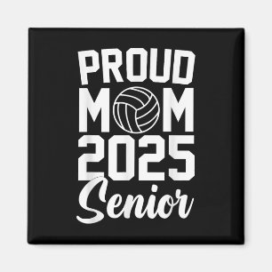 Senior 2025 Volleyball Mum High School Graduation Magnet