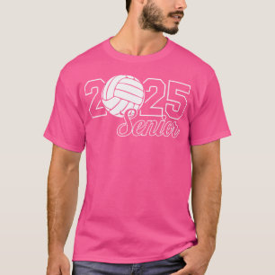 Senior 2025 Volleyball Mum High School Graduation T-Shirt