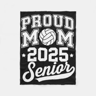 Senior 2025 Volleyll Mum High School Graduation Ou Fleece Blanket