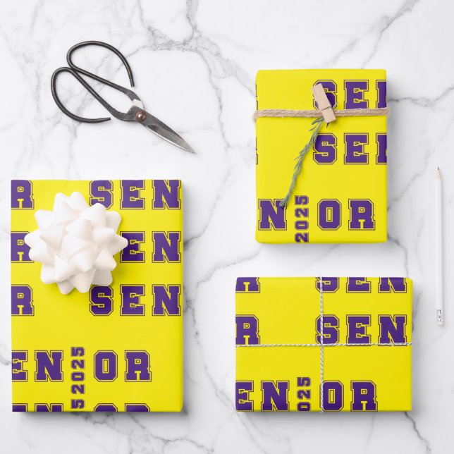 Senior 2025 wrapping paper sheet (Front)
