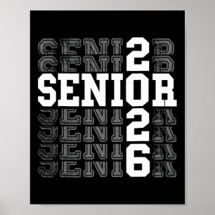 Senior 2026 Back To School Graduation Teachers Kid Poster