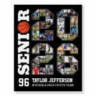 Senior 2026 Basketball Team Sports Photo Collage