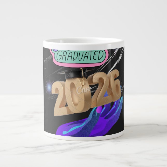 Senior 2026 Celebration Design Large Coffee Mug (Front)