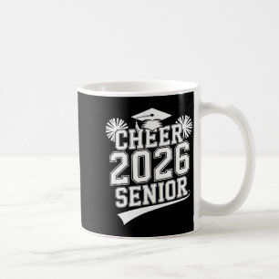 Senior 2026 cheer team mum high school graduation coffee mug