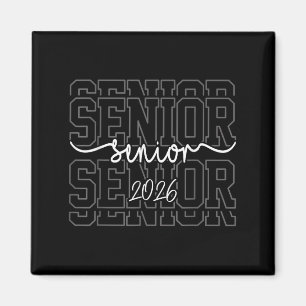 Senior 2026 Cl Of 2026 School Year Graduation Men Magnet