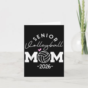 Senior 2026 Cl Of 2026 Senior Mum Volleyball Gradu Card