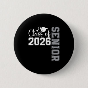 Senior 2026 class of 2026 high school college 6 cm round badge