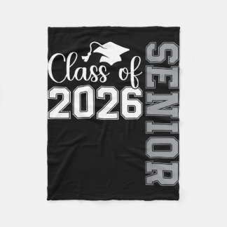 Senior 2026 class of 2026 high school college fleece blanket