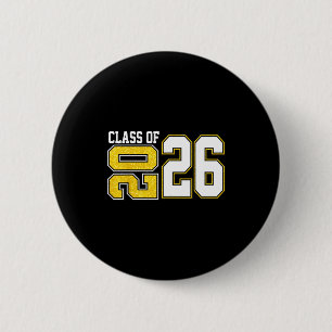 Senior 2026 class of 2026 last day of school 6 cm round badge