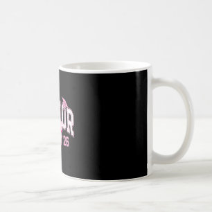 Senior 2026 Coquette Pink Bow Girls Cl Of 2026 Gra Coffee Mug