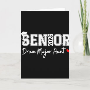 Senior 2026 Drum Major Aunt Marching Graduation Gr Card