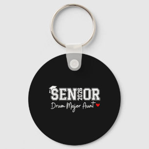 Senior 2026 Drum Major Aunt Marching Graduation Gr Key Ring
