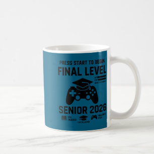 Senior 2026 final level funny gamer graduation 202 coffee mug
