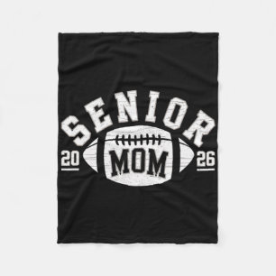Senior 2026 Football Mum High School Graduation Ou Fleece Blanket