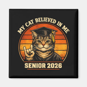 Senior 2026 Graduation Cl Of 2026 My Cat Women Men Magnet