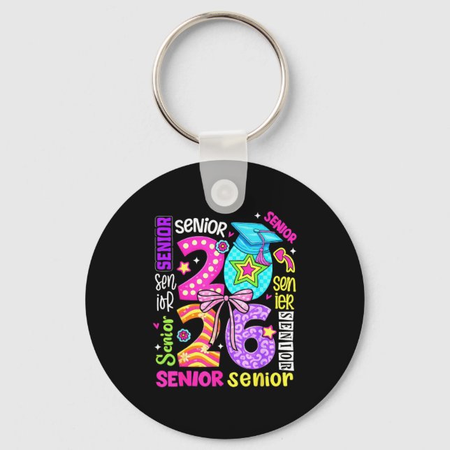 Senior 2026 graduation day finally done class of key ring (Front)