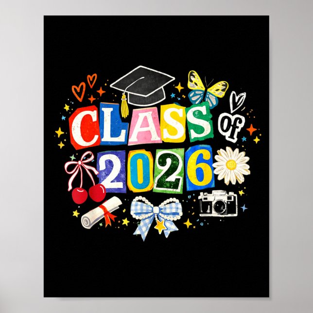 Senior 2026 graduation day finally done class of poster (Front)