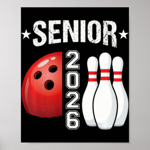 Senior 2026 Graduation Funny Bowling Shirts For Me Poster