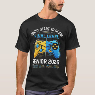 Senior 2026 Graduation- Gamer Grad 2026 T-Shirt