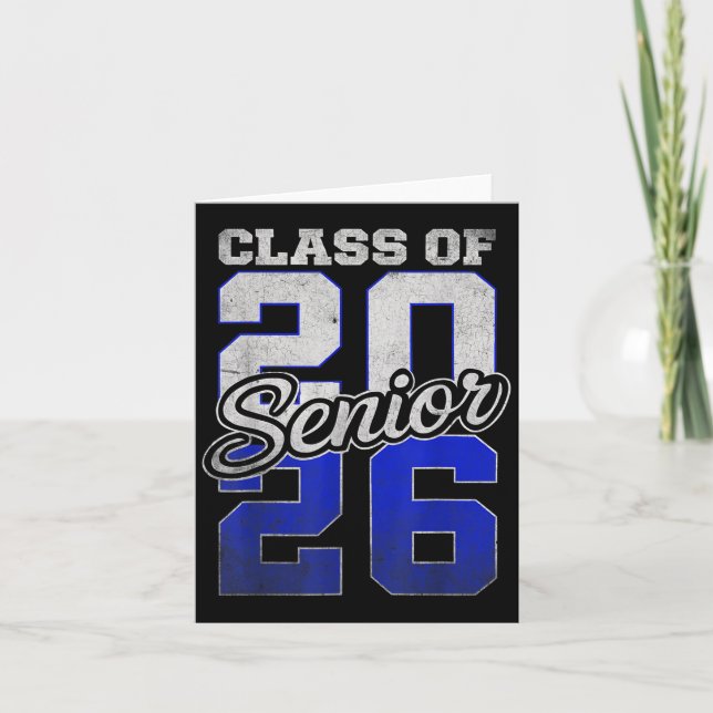 Senior 2026 Graduation My Last First Day Of Cl Of  Card (Front)