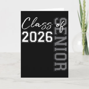 Senior 2026 Graduation My Last First Day Of Cl Of  Card