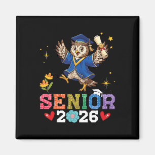 Senior 2026 Graduation Owl Cl Of 2026 Scholar Grad Magnet