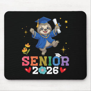 Senior 2026 Graduation Sloth Cl Of 2026 Scholar Gr Mouse Mat