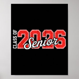 Senior 2026 Graduation Vintage Class of 2026 Grad Poster