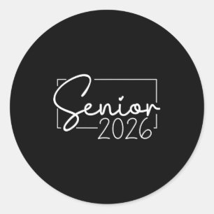 Senior 2026 graduation year class of 2026 classic round sticker