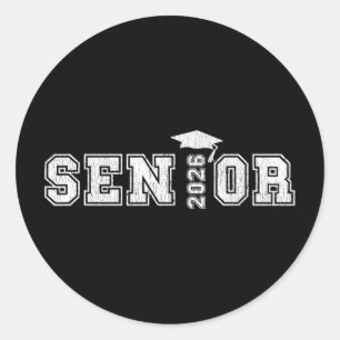 Senior 2026 High School Graduation Cl Of 2026 Classic Round Sticker