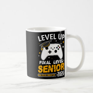 Senior 2026 Level Up Final Graduation Grad Gaming  Coffee Mug