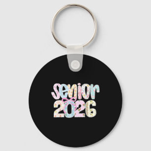 Senior 2026 pastel floral patchwork letters with key ring