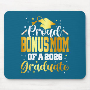 Senior 2026 Proud Bonus Mom Artwork Mouse Mat