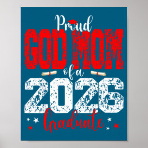 Senior 2026 Proud God Mom Faith Design Poster