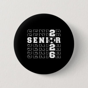 Senior 2026 Soccer Cl Of 2026 Seniors School Gradu 6 Cm Round Badge