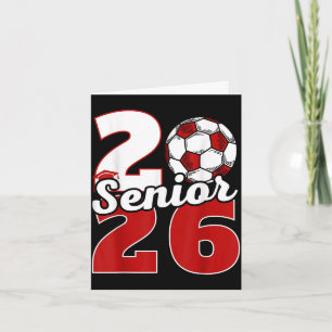 Senior 2026 soccer class of 26 graduation party card