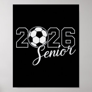 Senior 2026 Soccer Mum High School Graduation Outf Poster