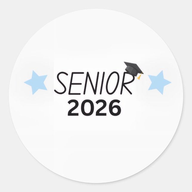 Senior 2026 Sticker Graduation Class of 2026  (Front)