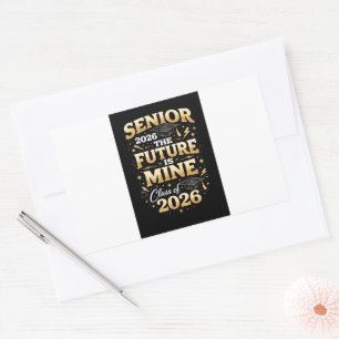 Senior 2026 – The Future is Mine Rectangular Sticker